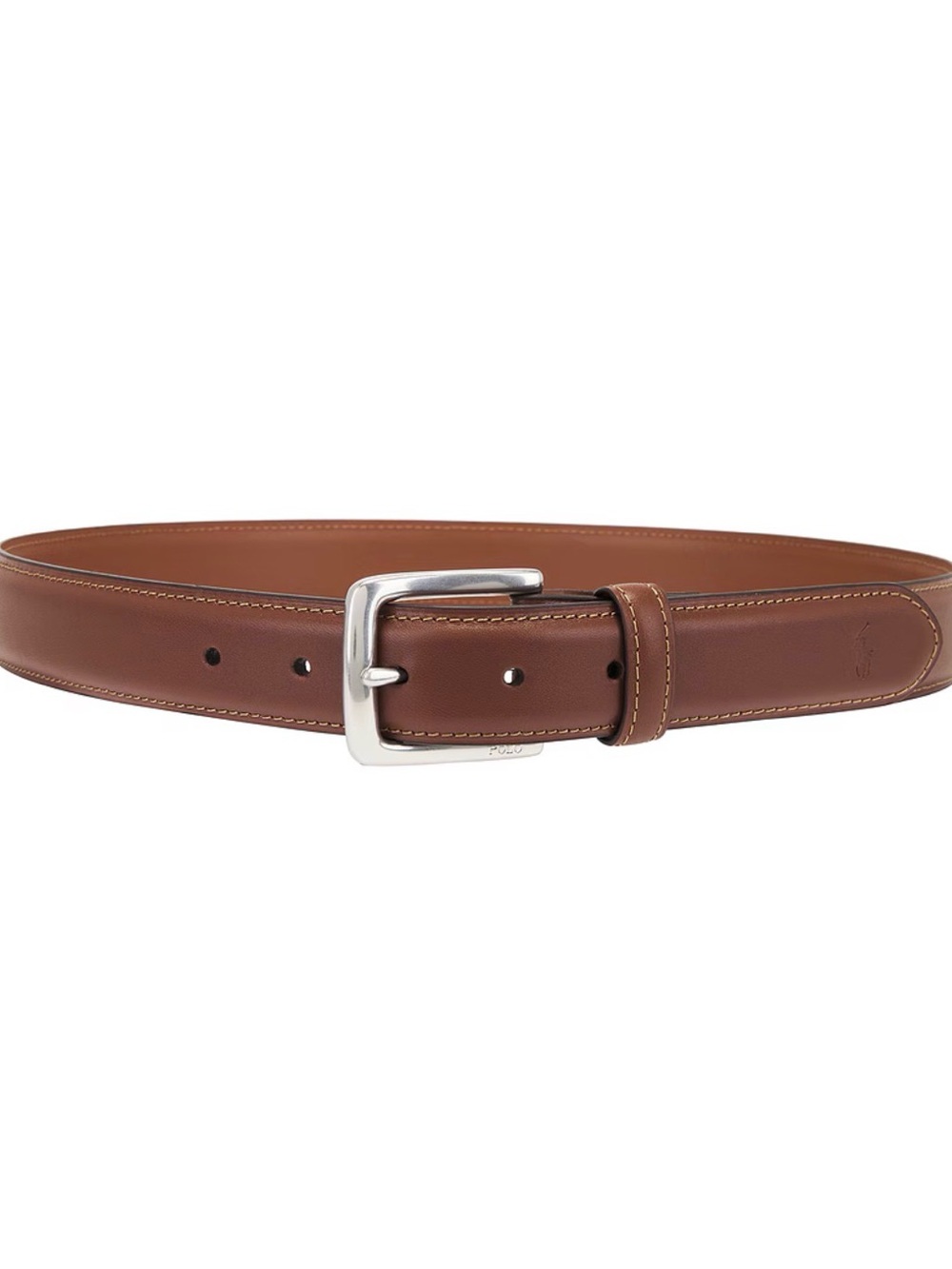 POLO RALPH LAUREN US 40 Men's Suffield Leather Belt Cla Tan Brown AUTHENTIC